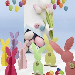 3 Présentoirs De Pâques Colorés En Feutre-DecoWoerner Clearance