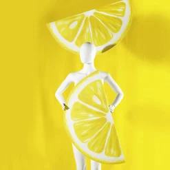 Afficher Une Tranche De Citron De 88 Cm-DecoWoerner New