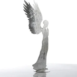 Ange En Métal Décoratif Aspect Feuille D', 54 Cm-DecoWoerner New