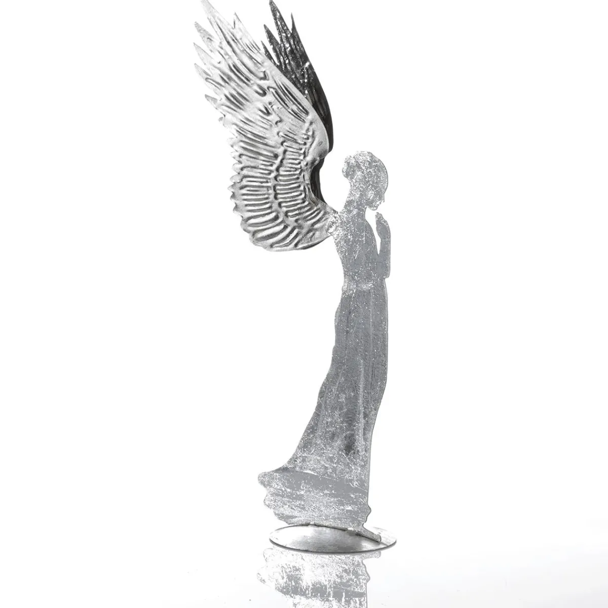 Ange En Métal Décoratif Aspect Feuille D', 54 Cm-DecoWoerner New