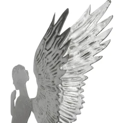 Ange En Métal Décoratif Aspect Feuille D', 54 Cm-DecoWoerner New