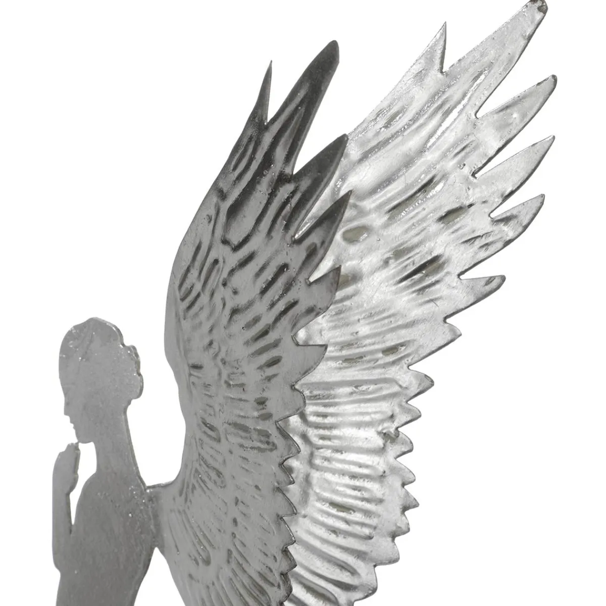 Ange En Métal Décoratif Aspect Feuille D', 54 Cm-DecoWoerner New