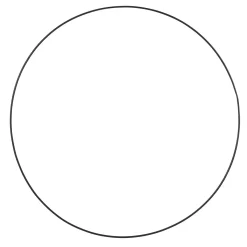 Anneau Déco En Métal, Entre 58 Et 60 Cm Ø-DecoWoerner New