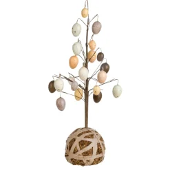 Arbre De Décoration D'œufs De Pâques Brun, 13 X 40 Cm De Haut-DecoWoerner Hot