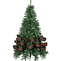Arbre De Noël Artificiel Avec 20 Paniers Pour Cadeaux Et Marchandises 195 Cm-DecoWoerner Hot