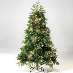 Arbre De Noël Artificiel Sapin Noble Avec LED 180 Cm-DecoWoerner Online