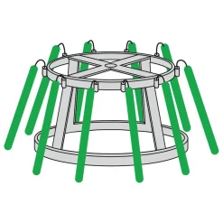 Arbre Géant Sans Illumination, Haut. 1000 Cm-DecoWoerner Outlet