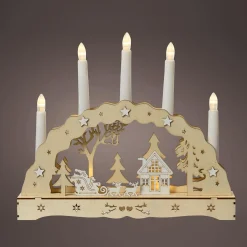 Arc De Lumière LED Bougies 33 Cm-DecoWoerner