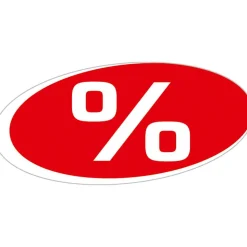 Autocollant "%"-DecoWoerner Clearance