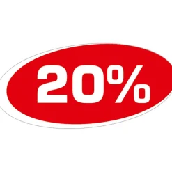 Autocollant "20 %"-DecoWoerner