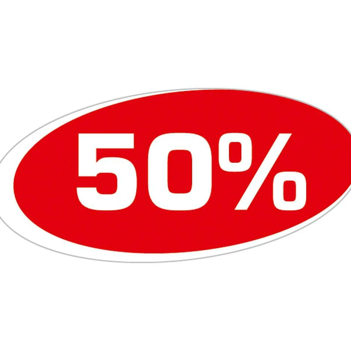 Autocollant "50 %"-DecoWoerner Sale