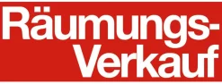 Autocollant "Räumungs-Verkauf" (Liquidation Totale)-DecoWoerner Outlet