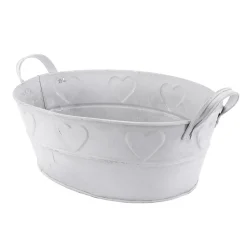 Baignoire En Zinc Avec Motif De Cœur 32 Cm-DecoWoerner Sale