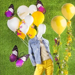 Ballon En Plastique Jaune Ø 28 Cm-DecoWoerner New