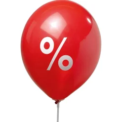 Ballon "Pourcentage", 75/85 Cm-DecoWoerner Best