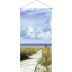 Bannière "Dünenweg" En Fibre Naturelle Rapide Et Légère, En Coton 100 X 200 Cm-DecoWoerner Outlet