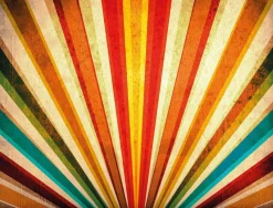 Bannière En Bâche XXL "Rayons De Couleur s" En Bâche De Camion Difficilement Inflammable 250 X 330 Cm-DecoWoerner Outlet