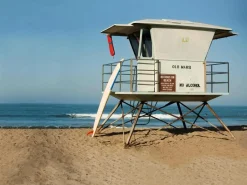 Bannière En Bâche XXL "Tour De Sauvetage Sur La Plage" En Bâche De Camion Difficilement Inflammable 250 X 330 Cm-DecoWoerner Clearance