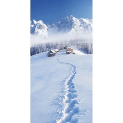 Bannière En Tissu Cabane De Neige En Tissu Pour Drapeau 1 X 2 M-DecoWoerner Discount