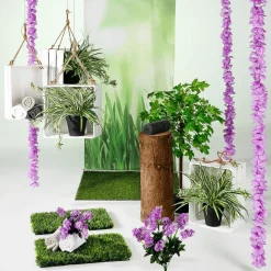 Bannière En Tissu Ignifugé "herbe De Printemps" En Tissu Pour Drapeau 100 X 200 Cm-DecoWoerner New