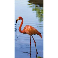 Bannière En Tissu Ignifugé "flamant Rose" En Tissu Pour Drapeau 100 X 200 Cm-DecoWoerner Outlet