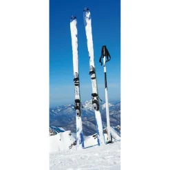 Bannière En Tissu Ignifugé "Ski Dans La Neige" En Tissu Pour Drapeau 75 X 180 Cm-DecoWoerner Online