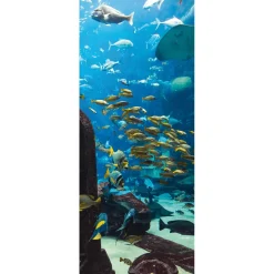 Bannière En Tissu Ignifugé "Paysage Sous-marin Dans Un Aquarium" En Tissu Pour Drapeau 75 X 180 Cm-DecoWoerner Hot
