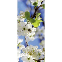 Bannière En Tissu Ignifugé "fleurs De Pommier hes Avec Abeille" En Tissu Pour Drapeau 75 X 180 Cm-DecoWoerner New