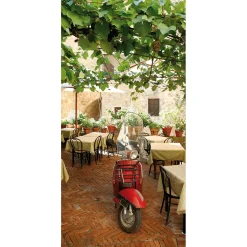 Bannière En Tissu Ignifugé "Vespa " En Tissu Pour Drapeau 100 X 200 Cm-DecoWoerner