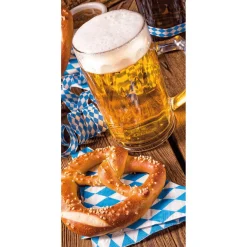 Bannière En Tissu Ignifugé "Oktoberfest Avec Bière Et Bretzel" En Tissu Pour Drapeau 100 X 200 Cm-DecoWoerner Online