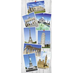 Bannière En Tissu Ignifugé Voyages En Ville 75 X 180 Cm-DecoWoerner Online