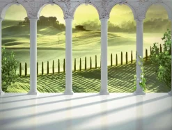 Bannière XXL "Paysage De Toscane" En Bâche De Camion Ignifugée 250 X 330 Cm-DecoWoerner Clearance
