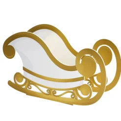 B-marchandise Traîneau / Blanc 97 Cm-DecoWoerner Discount