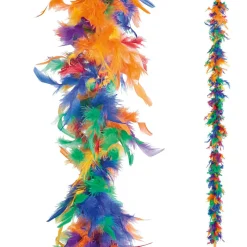Boa En Plumes, Coloré, 180 Cm-DecoWoerner Online