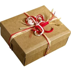Boîte Cadeau Brune 24 X 22 X 9,5 Cm 10 Pces-DecoWoerner Best