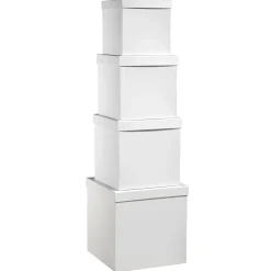Boîte Cadeau En Carton, he, Lot De 4-DecoWoerner Discount