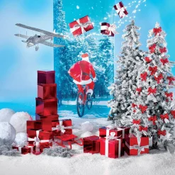 Boîte Cadeau En Carton Majestic Métallique, , 8 Pces-DecoWoerner Sale