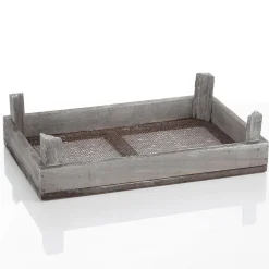 Boîte En Bois Avec Grille, 28 X 18 Cm-DecoWoerner