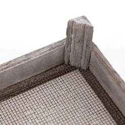 Boîte En Bois Avec Grille, 28 X 18 Cm-DecoWoerner