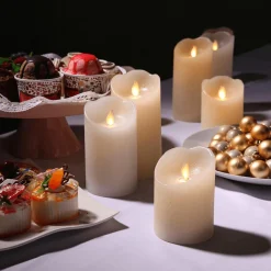Bougie En Cire LED 7,5 X 10 Cm-DecoWoerner New