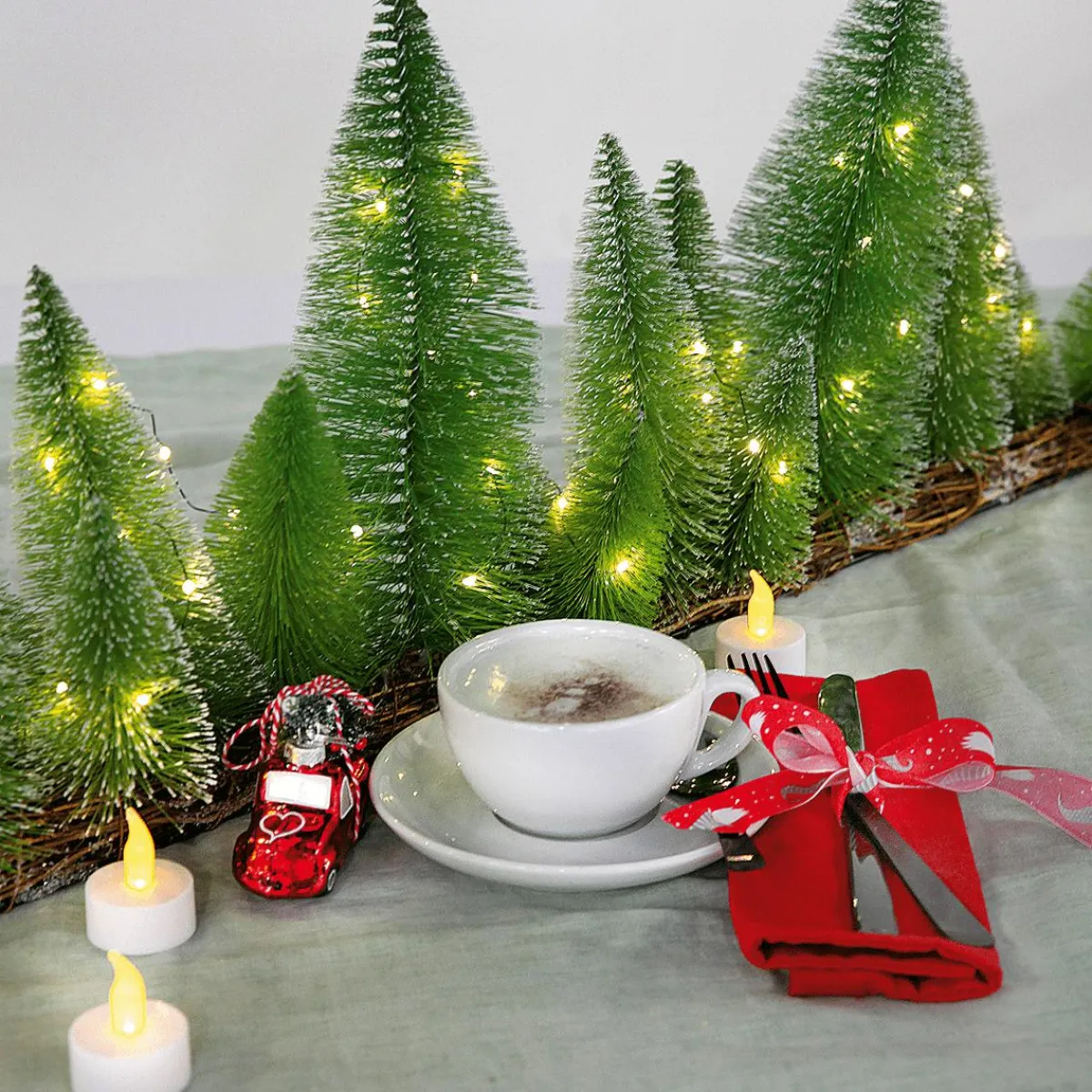 Bougies Chauffe-plats à Piles LED, Lot De 12-DecoWoerner New