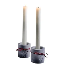 Bougies Pilier En Cire LED 24 Cm, Lot De 2-DecoWoerner Outlet
