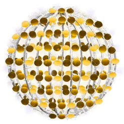 Boule à Paillettes 50 Cm Ø Avec LED Chaudes Et Froides-DecoWoerner Outlet