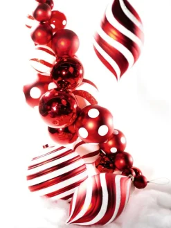 Boule De Noël 20 Cm à Rayures-DecoWoerner Online