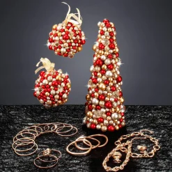 Boule De Noël En Perles 11 Cm Ø-DecoWoerner Online