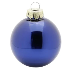 Boule De Noël En Verre Avec 3 Surfaces Différentes Foncé-DecoWoerner Hot