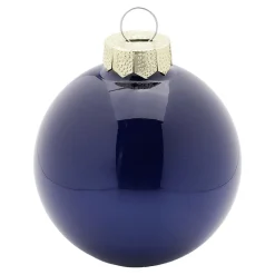 Boule De Noël En Verre Avec 3 Surfaces Différentes Foncé-DecoWoerner Hot