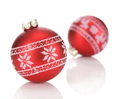 Boule De Noël En Verre "Nordic" 8 Cm, 12 Pces-DecoWoerner New