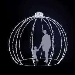 Boule De Noël LED XXL Pour L'extérieur ée 350 Cm-DecoWoerner Discount