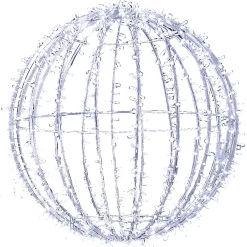 Boule En Métal 100 Cm Ø Avec LED Froides-DecoWoerner Online